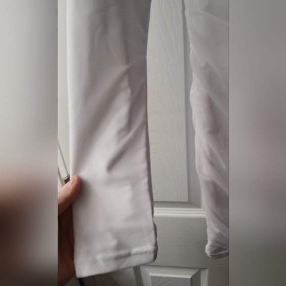 LCNBA Women’s Sexy One Shoulder Mesh Long Sleeve Ruched Bodycon Club Party Mini - Picture 5 of 9